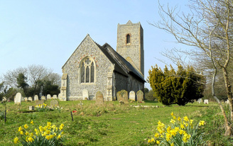 St Andrew Church, Claxton, Norfolk, England